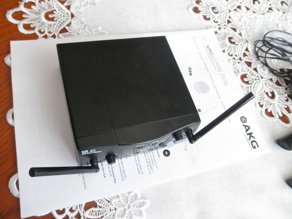 Mikrofony bezprzewodowe AKG WMS 40 MINI 2 DUAL vocal set. Zestaw.