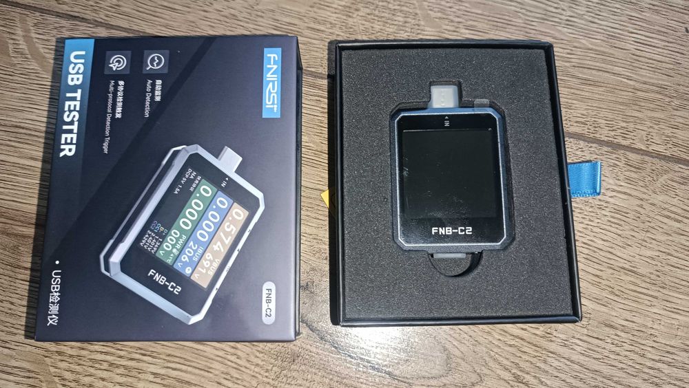 FNIRSI FNB-C2 USB tester. Перевірка кабелів з E-Marker
