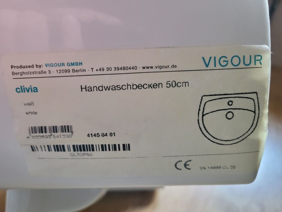 Umywalka Vigour 50cm NOWA