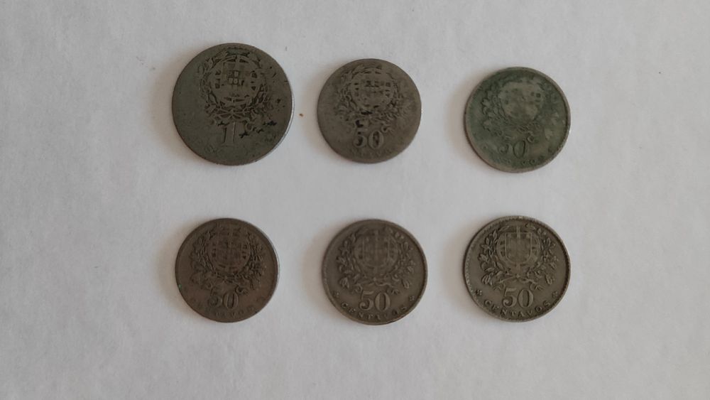 Moedas escudo Alpaca