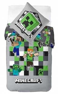 POŚCIEL 160x200 MINECRAFT dla dziecka dziecięca CREEPER ZOMBIE