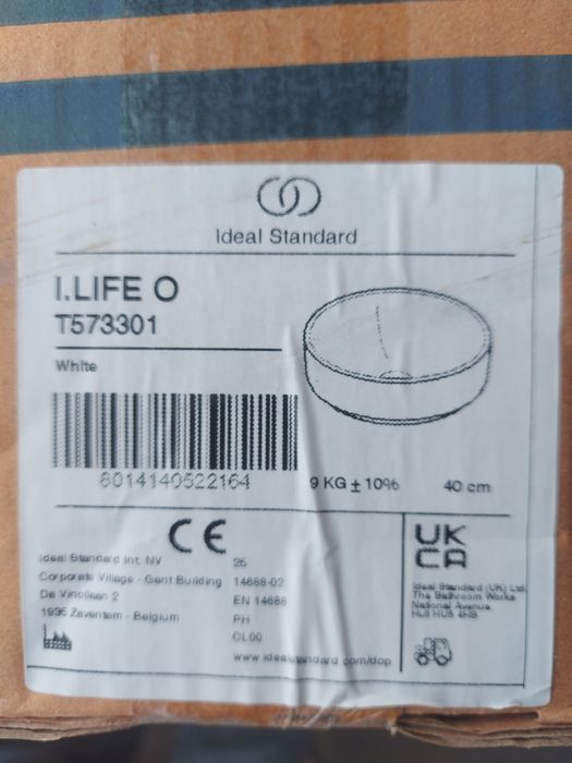 Lavatório de Apoio Ideal Standard i.life O (40 cm)