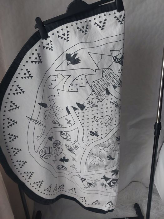 Dywan ulica płócienny dziecięcy koło