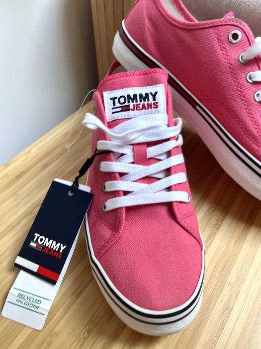 Trampki Tommy Hilfiger nowe rozowe szkola 40
