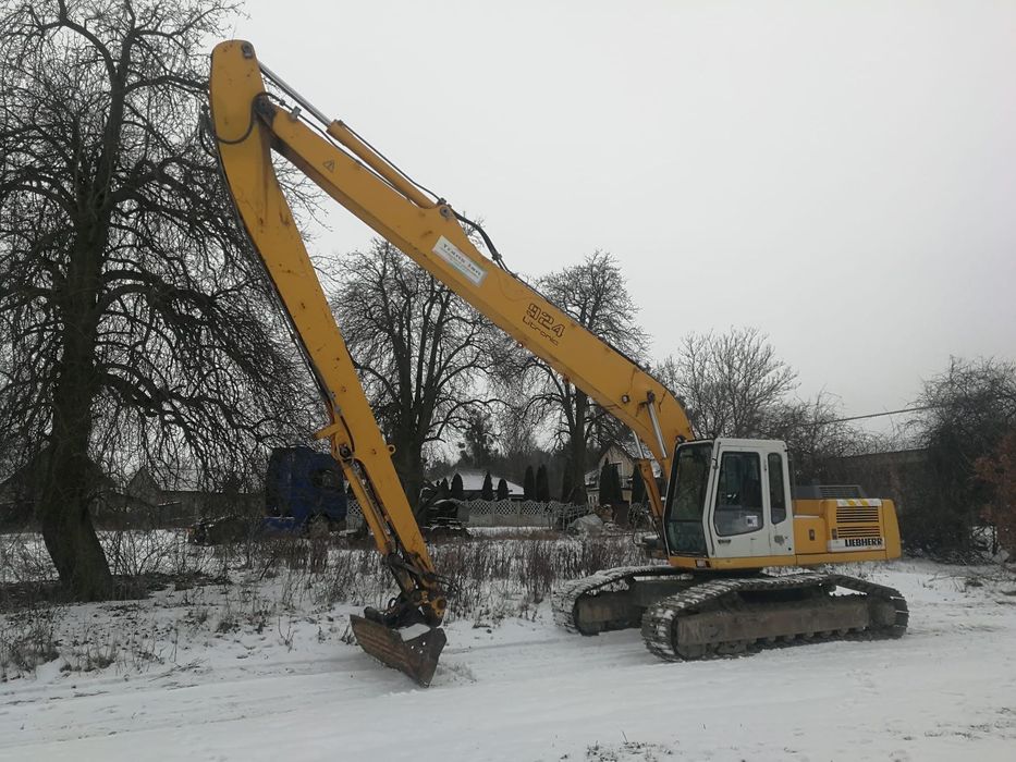 Liebherr R924B HDSL Long Reach  Liebherr 924 long, wędka, zasięg 15m, kopanie 11m