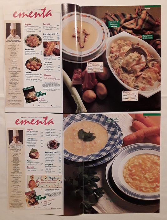 4 Revistas Teleculinária do ano 1996