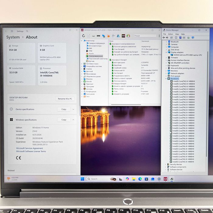 Lenovo Legion 5 i9-14900HX 32GB RAM 1TB SSD RTX 4060 Магазин Гарантія
