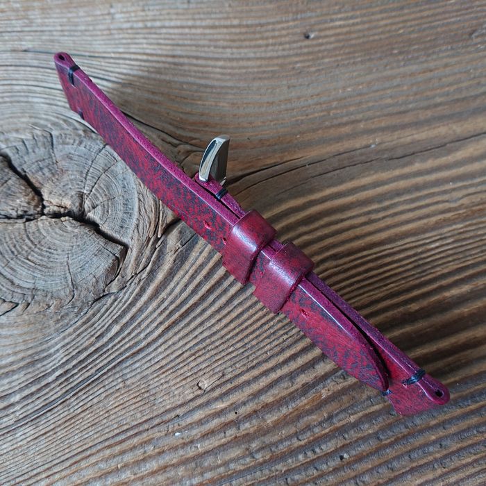 Pasek do zegarka 20 mm handmade skóra naturalna ręcznie robiony