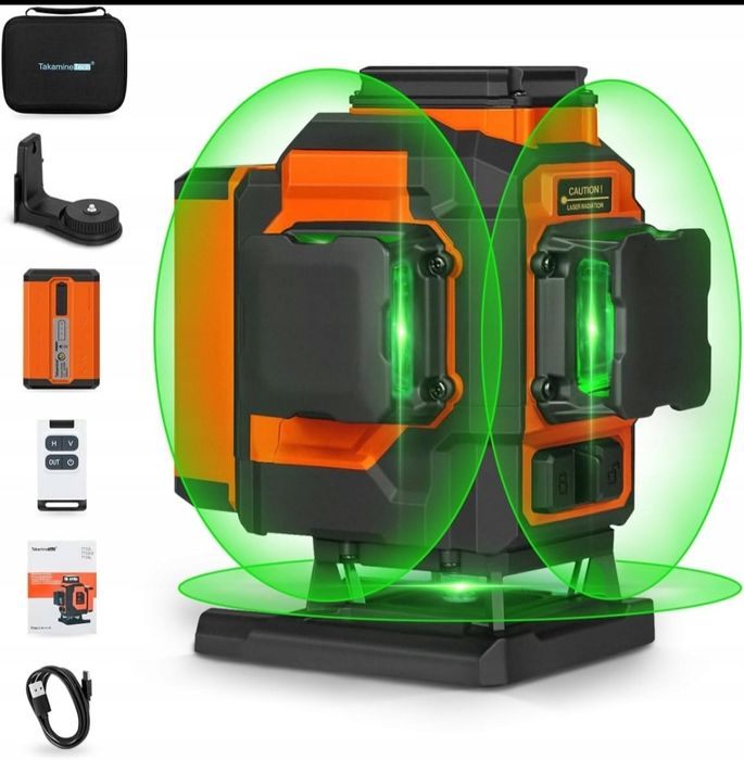 Poziomnica laserowa laser krzyżowy TakamineTech