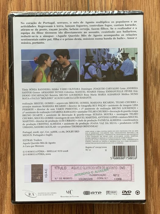 Aquele Querido Mês de Agosto - dvd - Selado