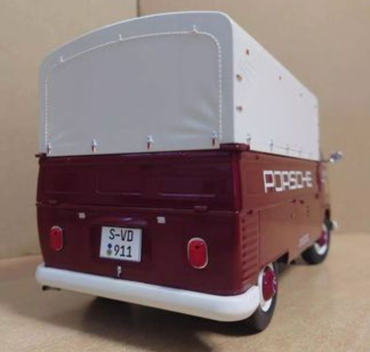 Volkswagen t1 pick-up porsche service 1950 escala 1:18