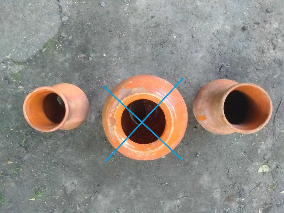 Глечики глек вазоны (3 шт.) глиняные