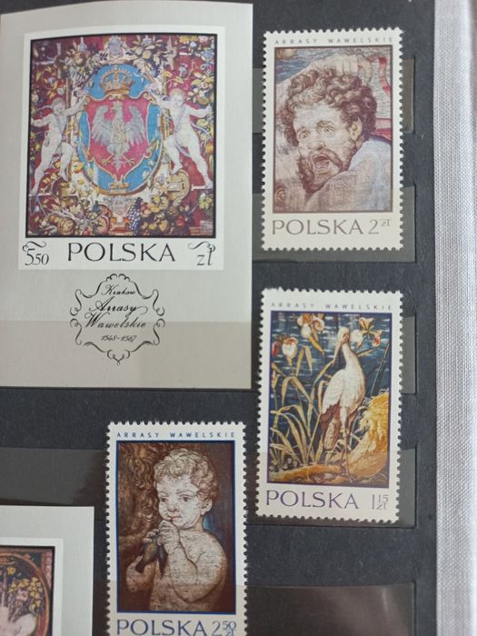 Znaczki Polska – komplet „Arrasy Wawelskie” 1973 r. – czyste