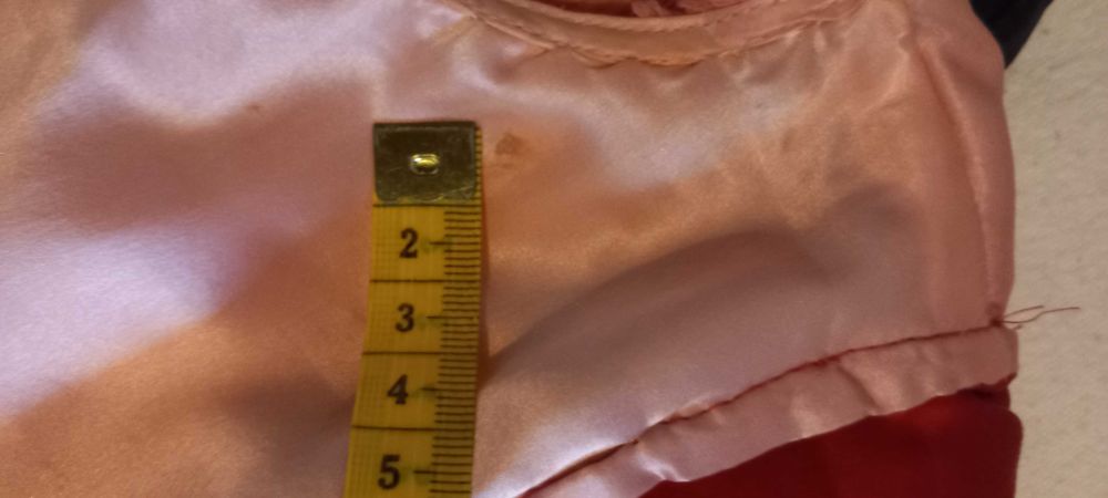 Vestido mini/ túnica ombré em seda rosa design francês T38