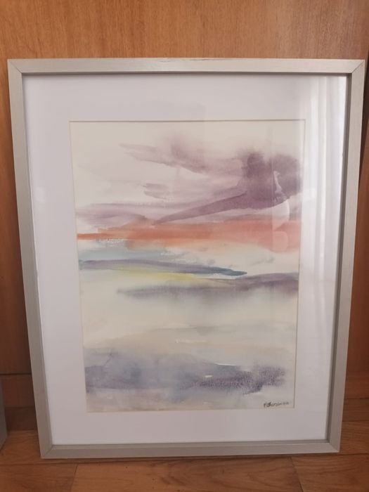 Quadros lindíssimos pintados á mão. Aguarelas e tintas. Lindíssimos.