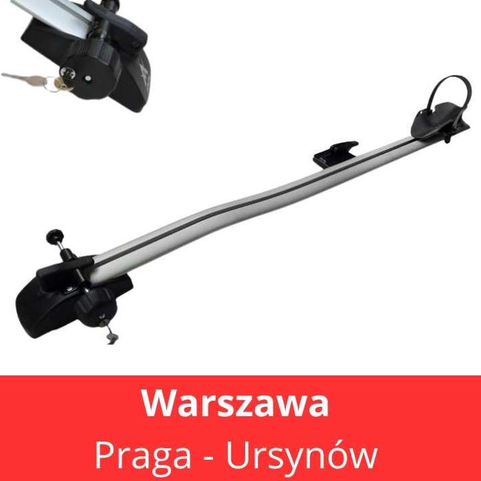 Bagażnik rowerowy na dach Aguri Marathon Basic ALU Praga WWA