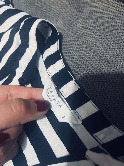 Piekna koszula damska w paski papaya rozm S