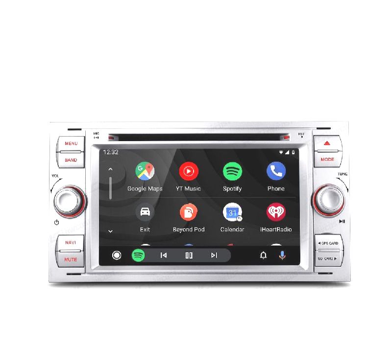 AUTO RADIO GPS ANDROID 12 PARA FORD FOCUS C-MAX FIESTA GALAXY KUGA MONDEO S-MAX TRANSIT