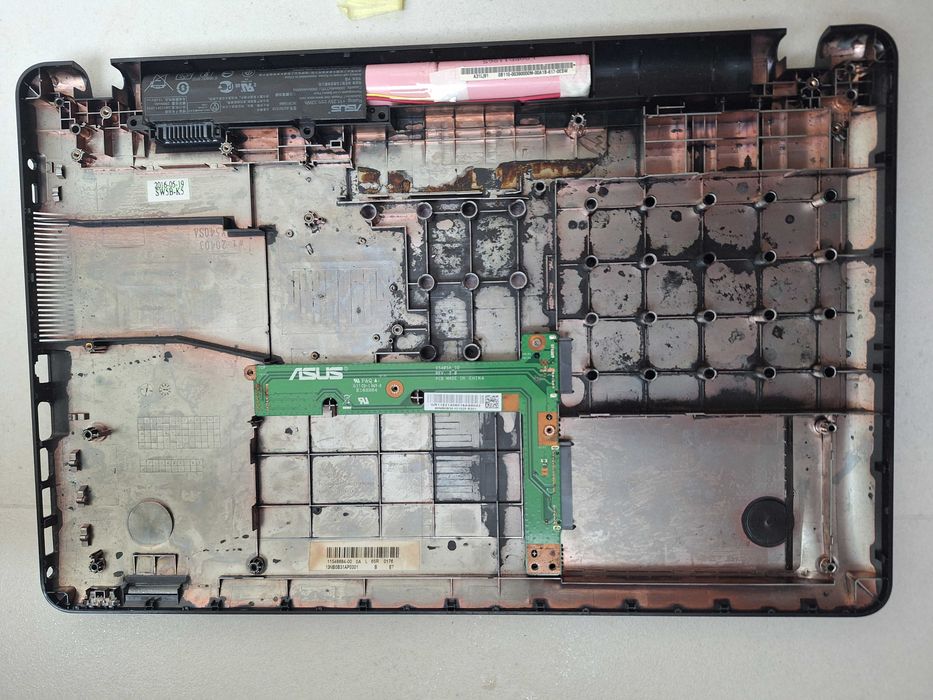 Ноутбук Asus F540S запчастини піддон плата жосткого