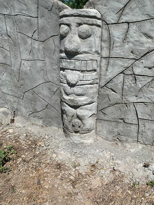 арт-бетон, смітник, горщик, кокон, вазон