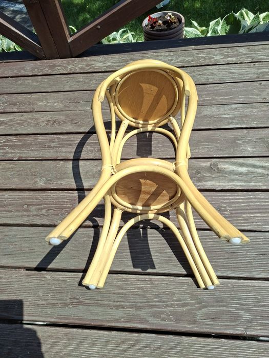Kwietnik stolik rattanowy vintage
