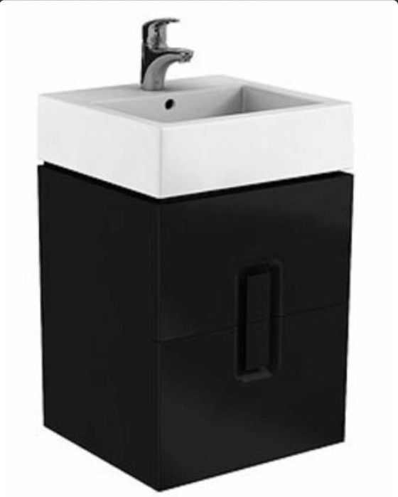 Koło Twins szafka umywalkowa wisząca 2 szuflady 49,5x57x45,9 czarna
