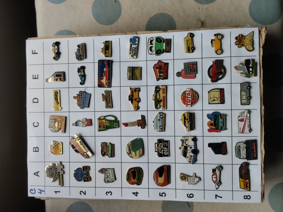 (C) Pins do mundo Automóvel
