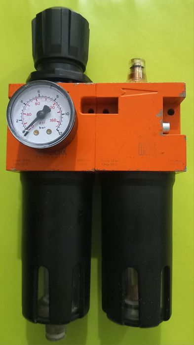 Grupo regulador pressão, filtrador+lubrificante