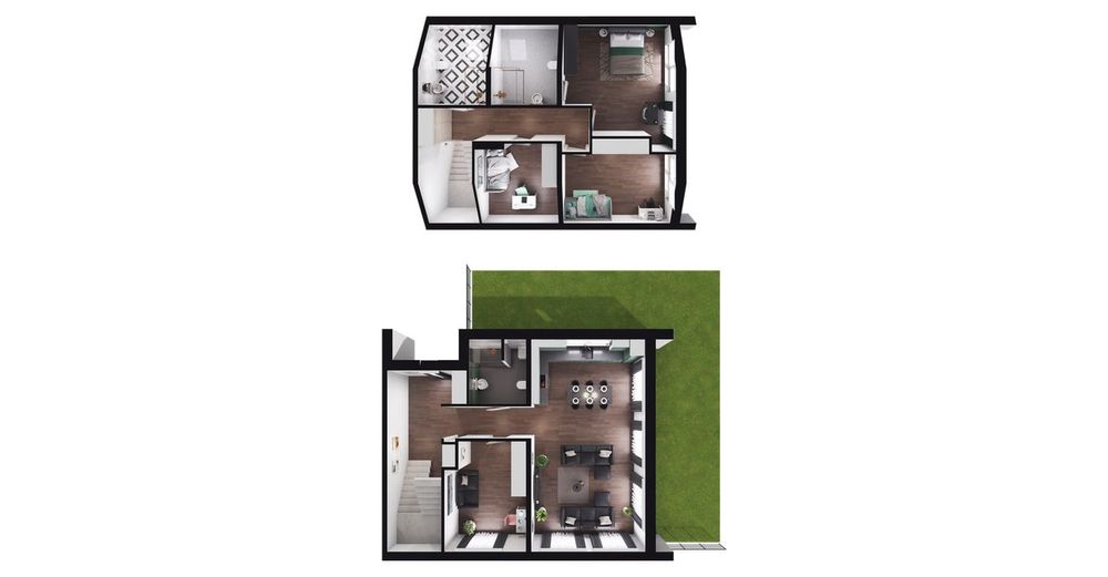 5-pokojowy dom 107m2 + ogródek Bezpośrednio