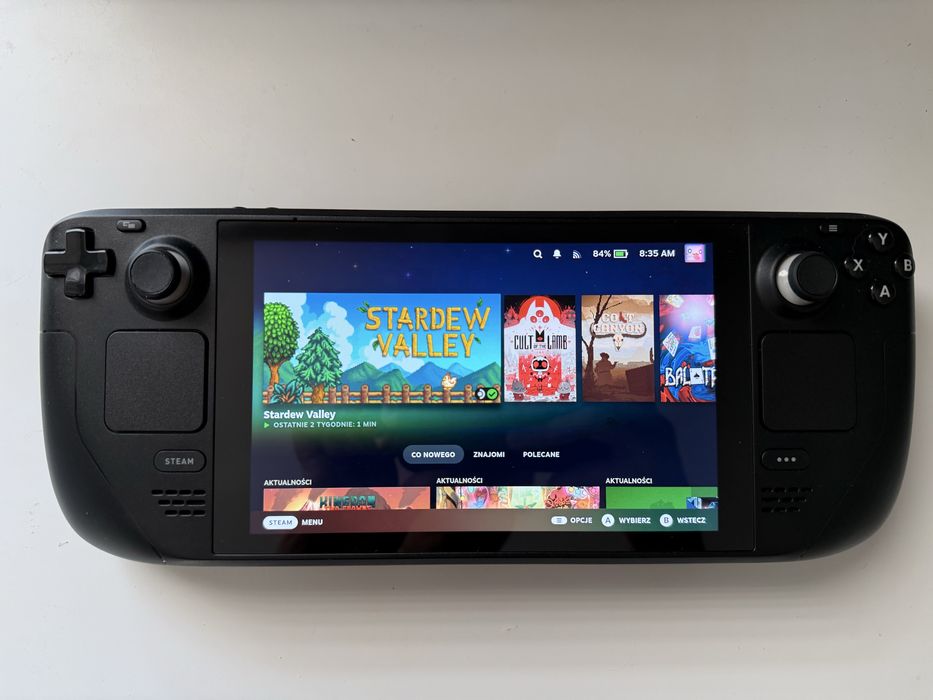Steam Deck LCD 256 GB  99% kondycja baterii + karta SanDisk Gaming