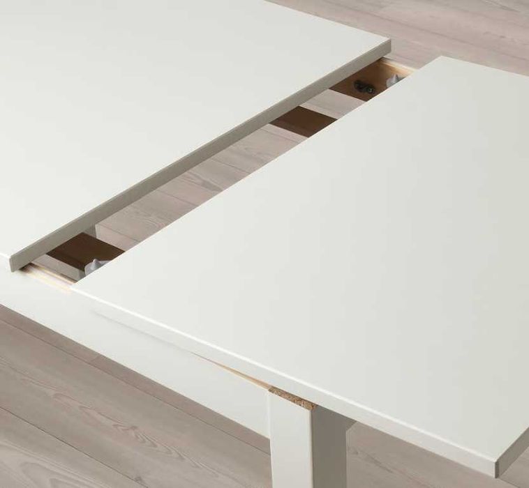 Mesa Extensível IKEA Laneberg Cor Branca Excelente Estado (130/190x80)