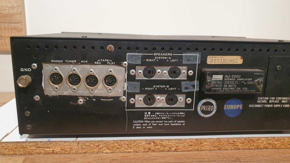 Wzmacniacz stereofoniczny SANSUI AU2200 dla kolekcjonera