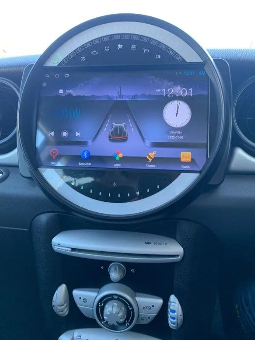 Rádio 4/64GB Mini R55 R56 R60 Android 14 (Novo)