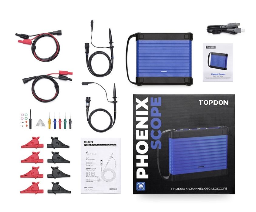 TOPDON Phoenix Scope – Osciloscópio Automóvel Profissional