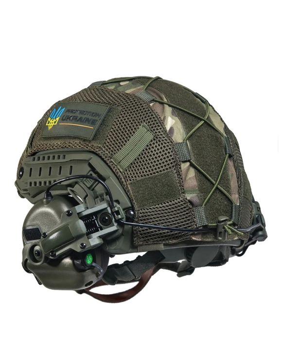 Балістичний Військовий шолом  FAST Helmet NIJ IIIA + таткичні навушники Earmor  М31/М32 

1)Балістич