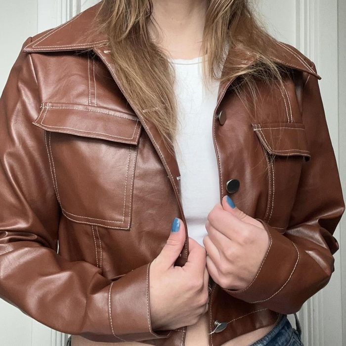 Шкіряна куртка , піджак oh polly