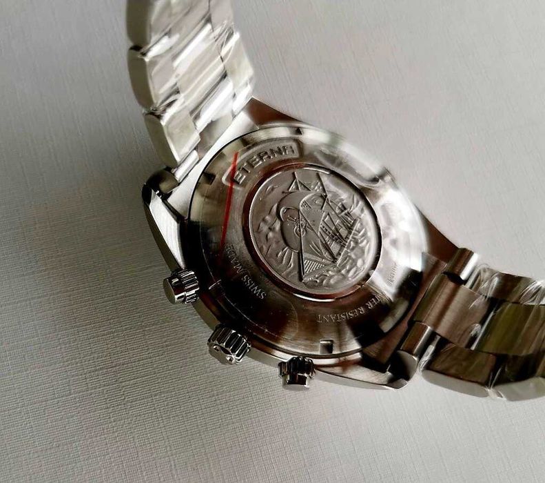 Eterna KonTiki Quartz Chronograph Panda | nieużywany | Full Set