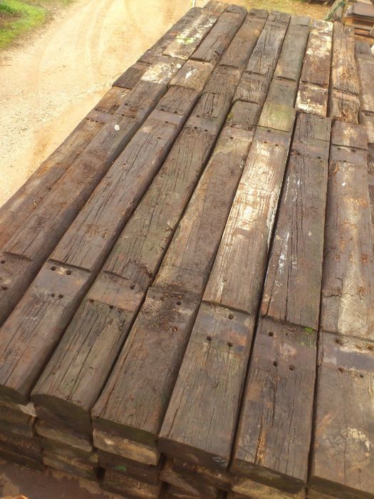 sulipas , travessas caminhos de ferro ,traves madeira