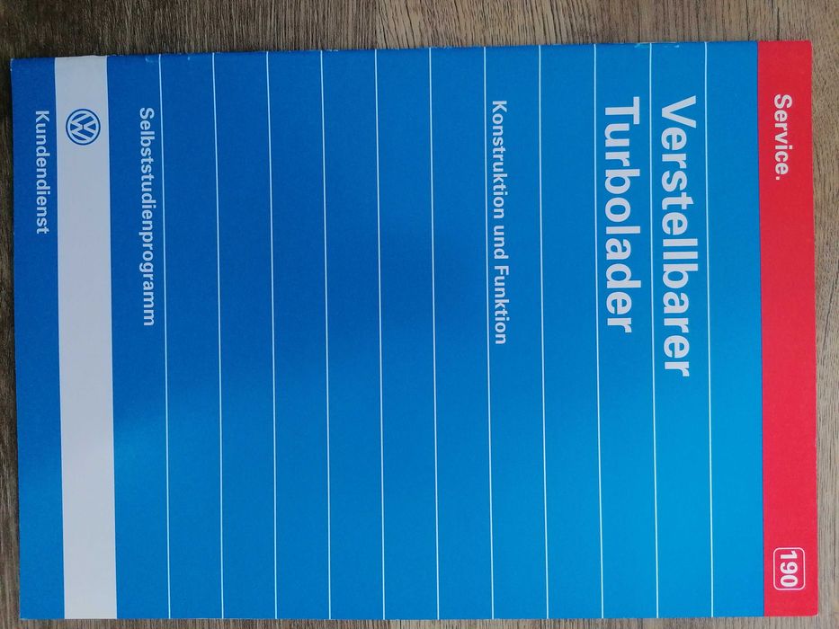Prospekt VW Service turbosprężarka,konstrukcja i funkcje.