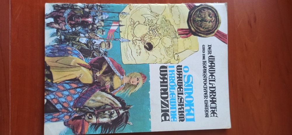 Stary komiks O smoku wawelskim i królewnie Wandzie