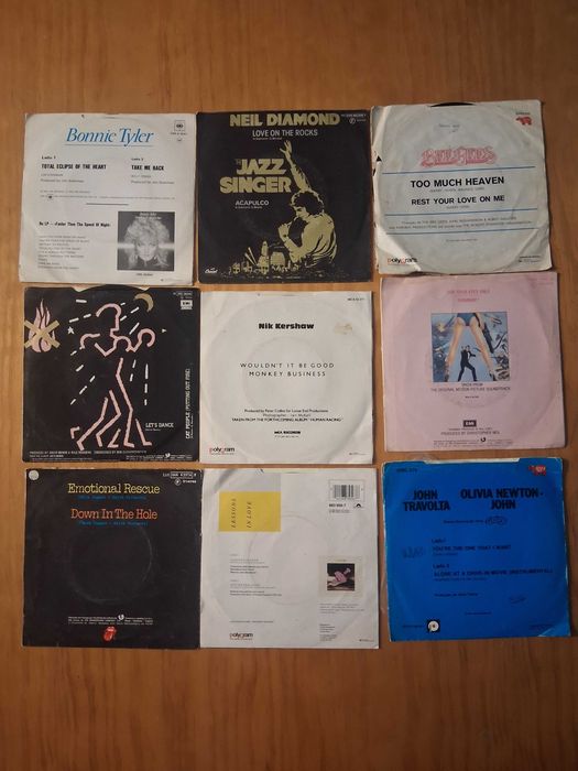 Vinil singles antigos anos 80