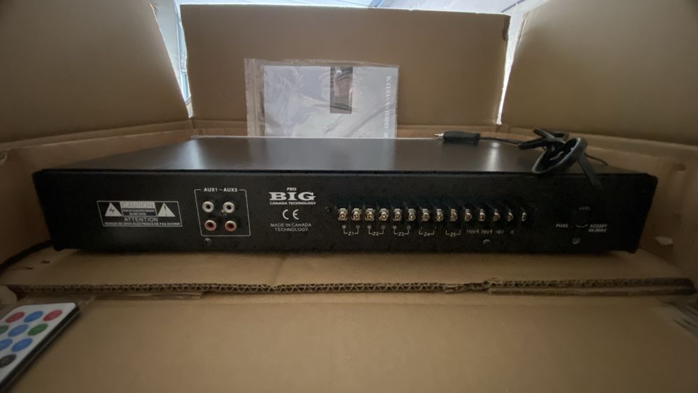 Підсилювач BIG PA100 MP3/FM/BT REMOTE