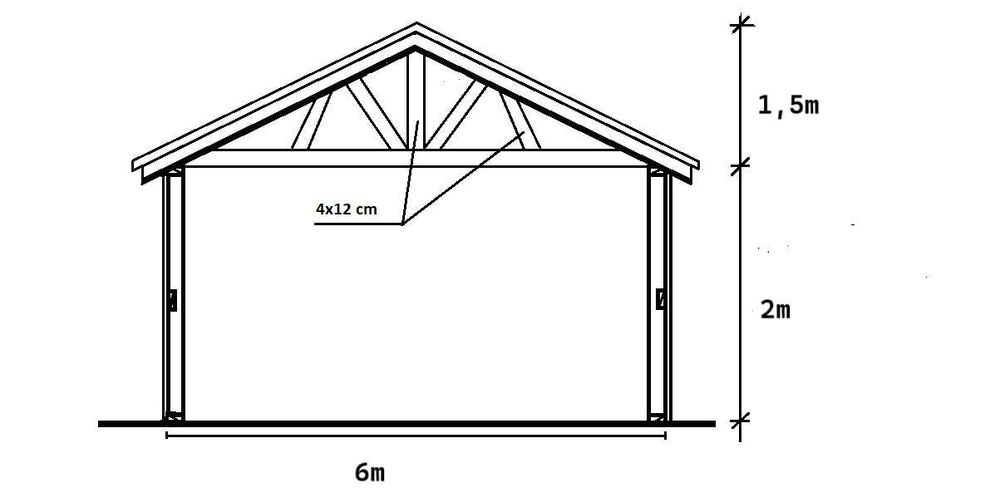 Garaż Drewniany 6x6