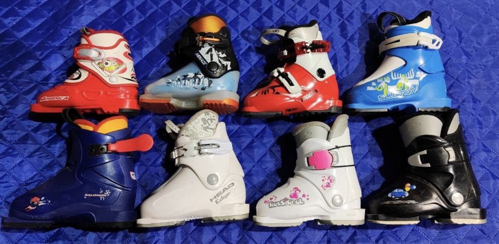 Детские горнолыжные ботинки б/у Salomon, Atomic, Rossignol, Head