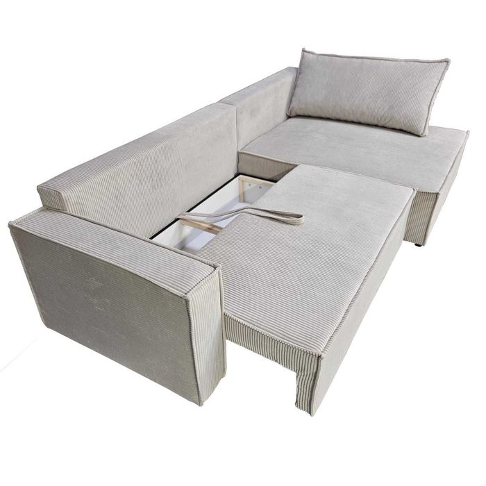 Rogówka Sofa Narożnik z funkcją spania NOCA 270x143 poso sztruks