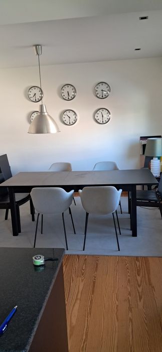 Mesa extensível preta