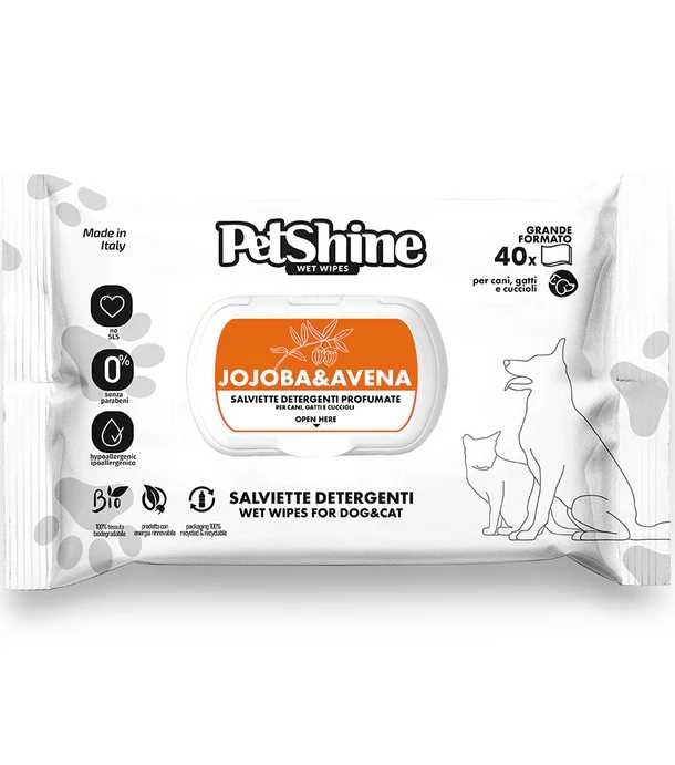 Petshine - Toalhitas hipoalergénicas para cão e gato (40 unid.)