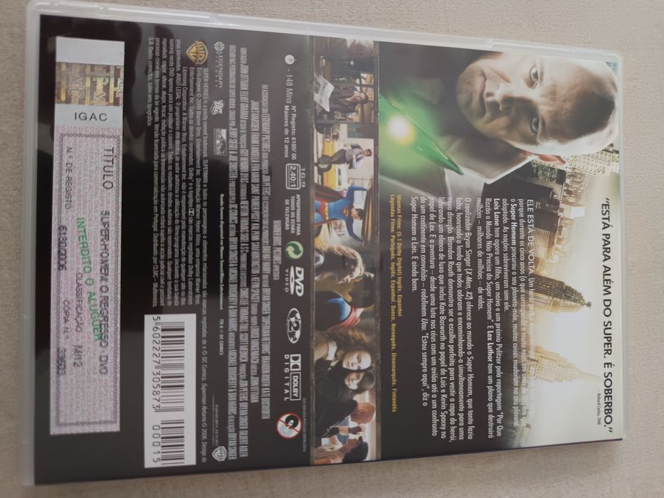 DVD super homem o regresso