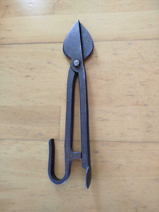 Ferramenta Antiga - Tesoura de Corte de Chapa, grandes dimensões