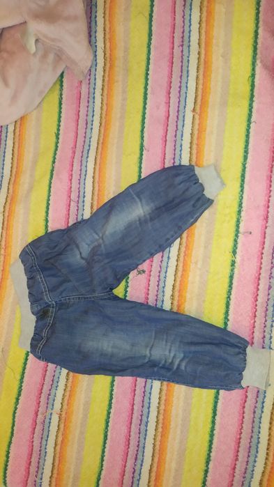 Теплые джинсы на годик